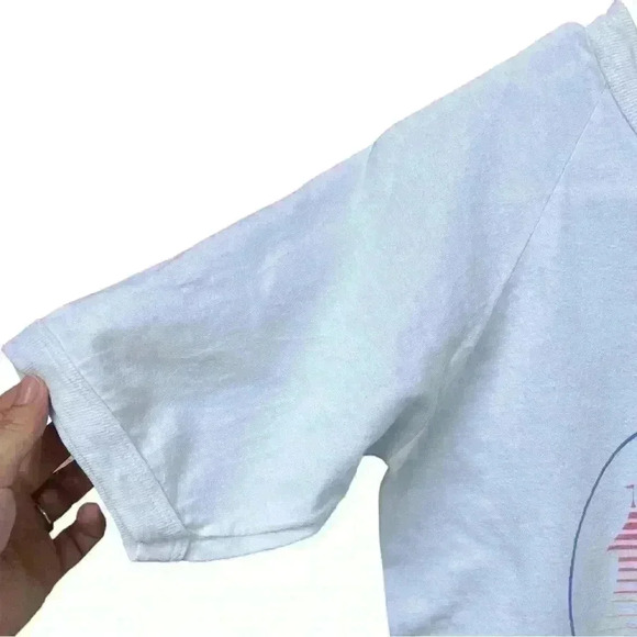 Vintage 80s Mickey Mouse Disneyland 30th Year Ringer Tee w/ Raglan Sleeves SMALL - Picture 3 of 6